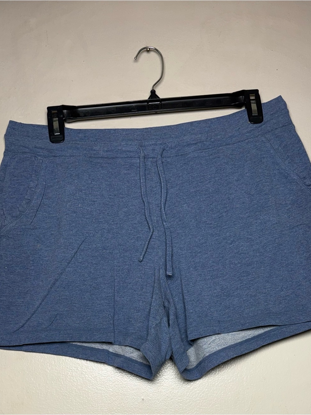 Women’s Heather Blue Drawstring Athletic Shorts